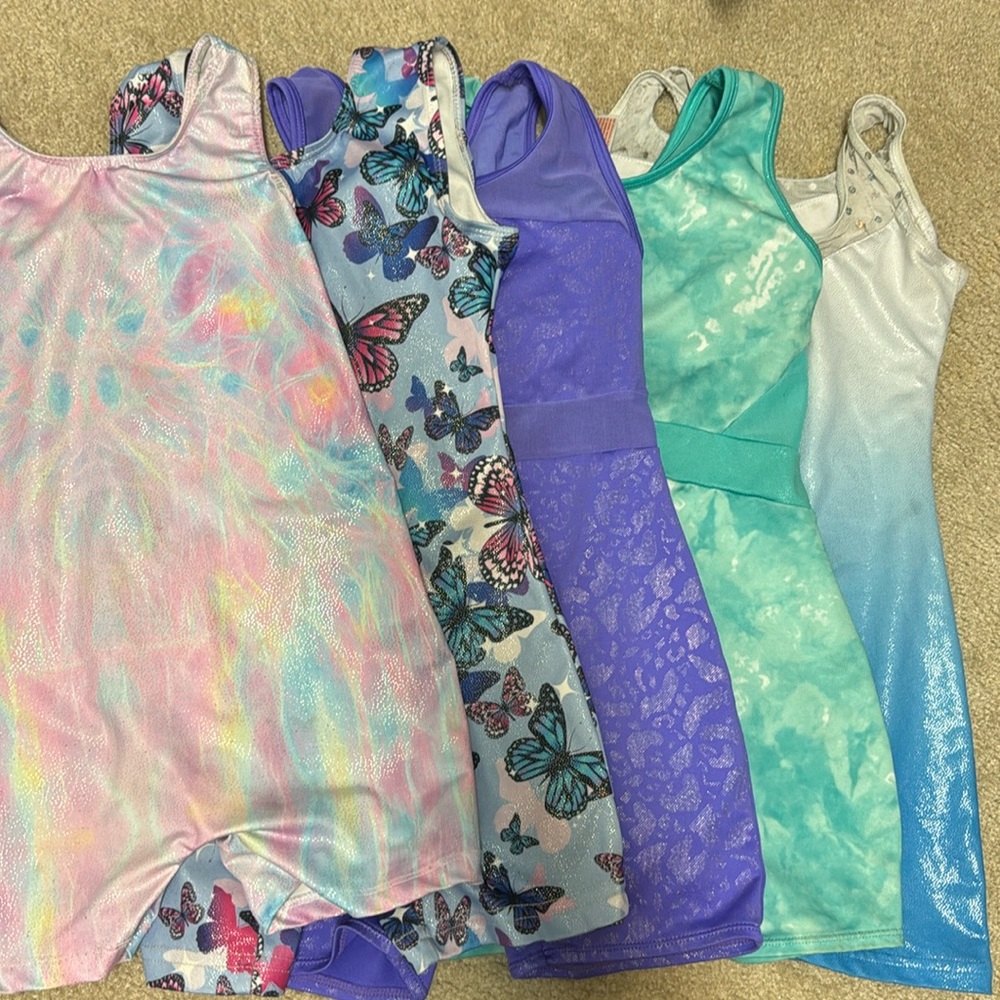 Girls gymnastic leotards